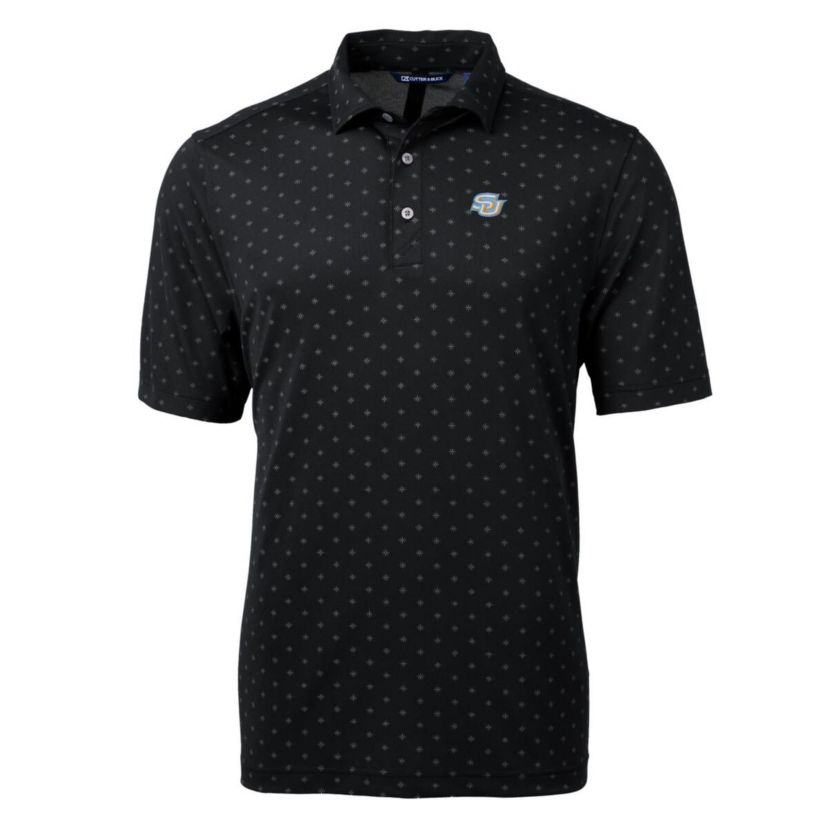 NCAA Southern University Jaguars Big & Tall Virtue Eco Pique Tile Print Recycled Polo