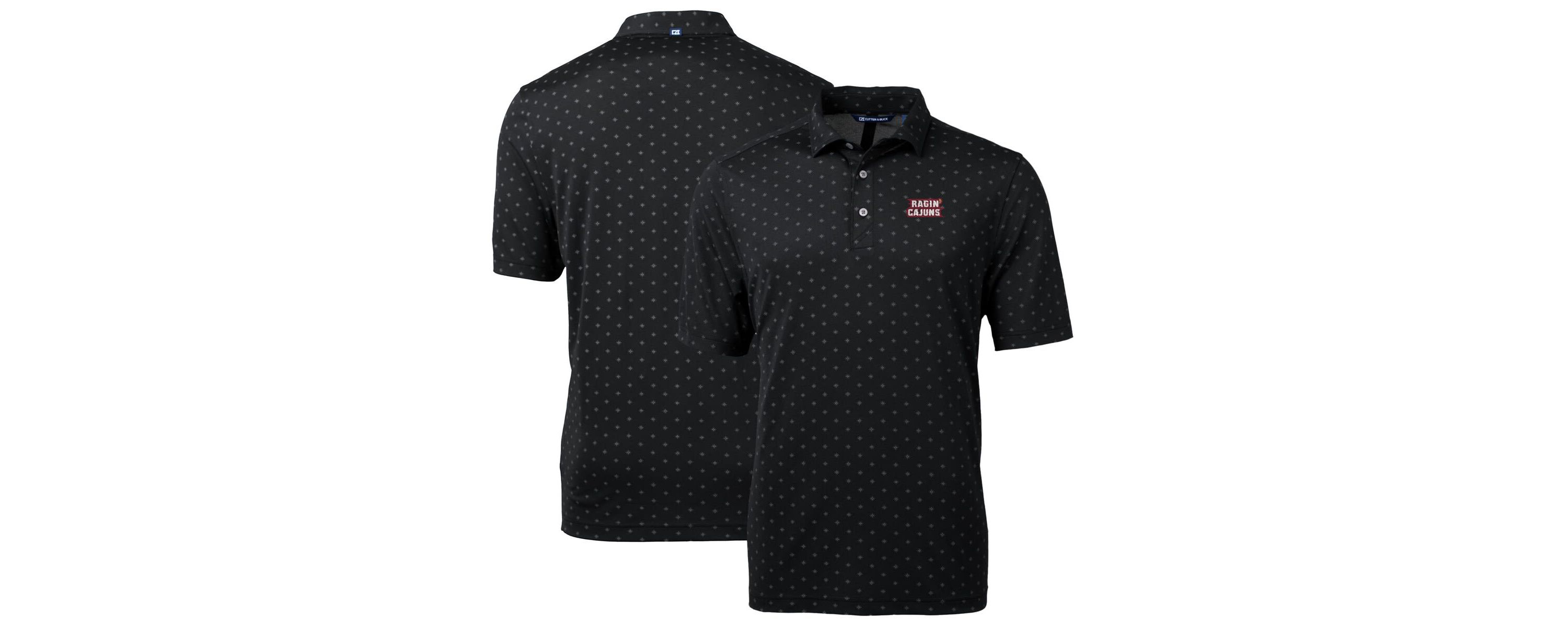 NCAA Louisiana Ragin Cajuns Big & Tall Virtue Eco Pique Tile Print Recycled Polo