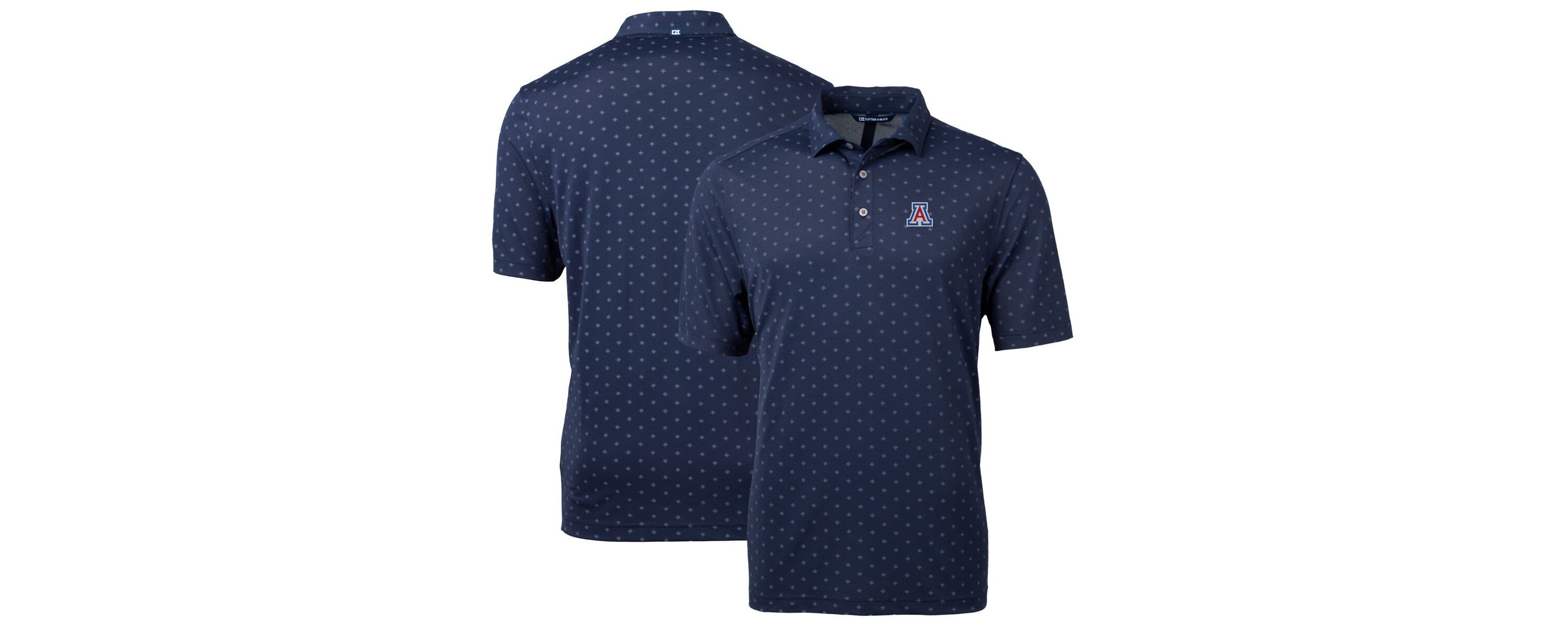 NCAA Arizona Wildcats Big & Tall Virtue Eco Pique Tile Print Recycled Polo