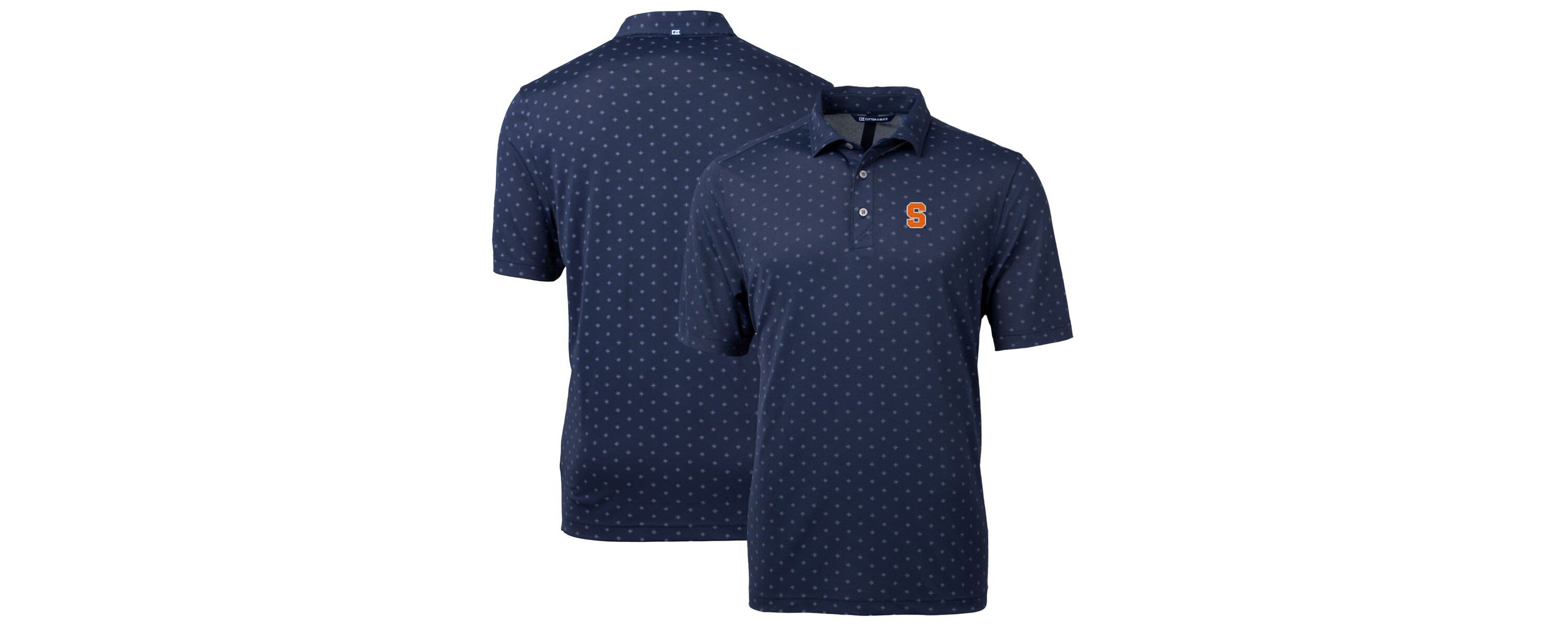 Syracuse Orange NCAA Syracuse Big & Tall Virtue Eco Pique Tile Print Recycled Polo