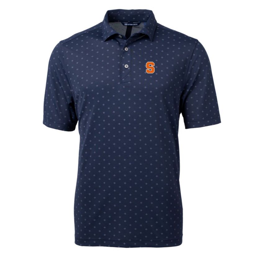 Syracuse Orange NCAA Syracuse Big & Tall Virtue Eco Pique Tile Print Recycled Polo