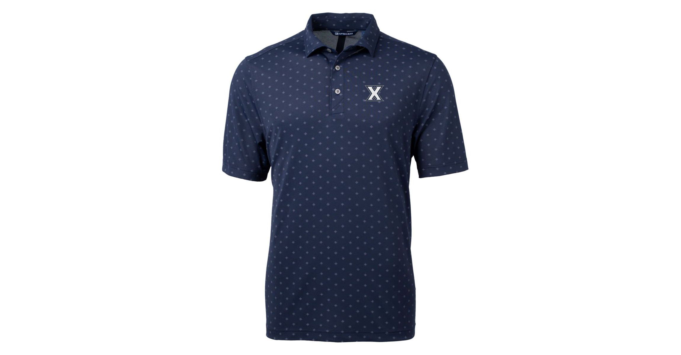 NCAA Xavier Musketeers Big & Tall Virtue Eco Pique Tile Print Recycled Polo