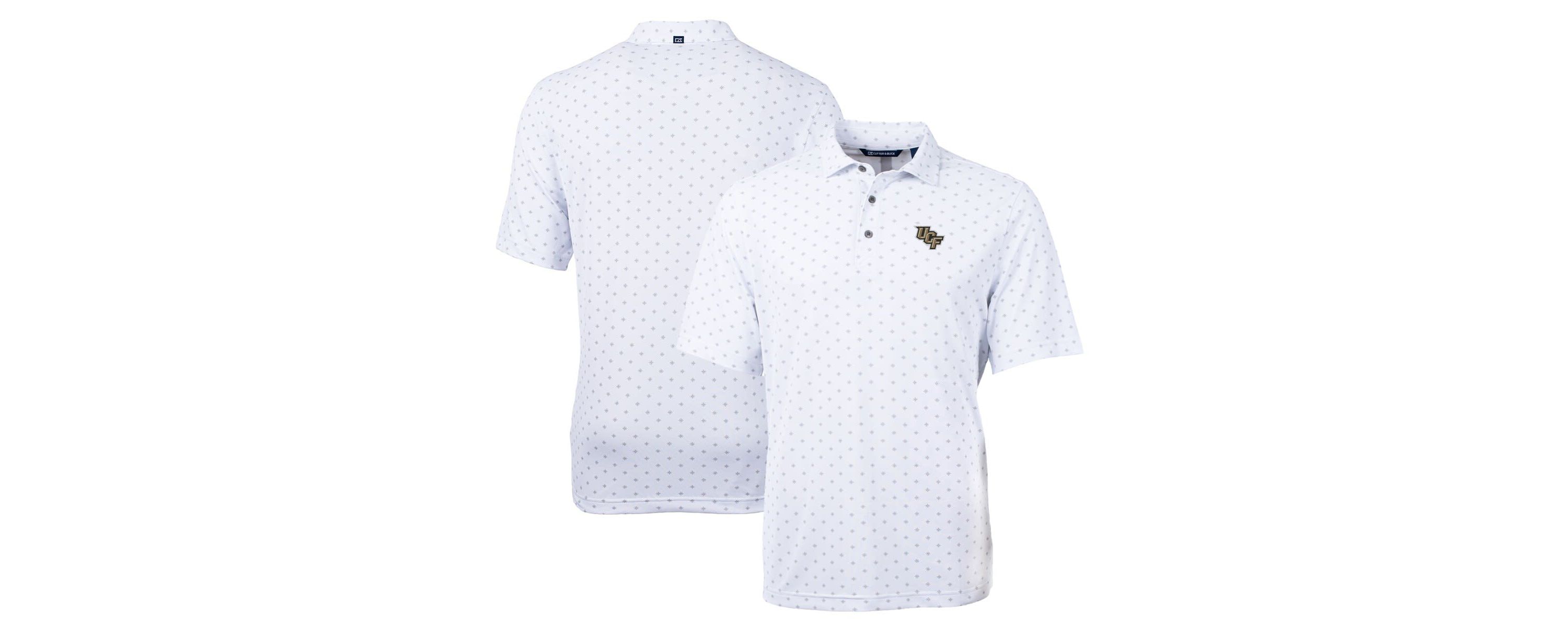 NCAA UCF Knights Big & Tall Virtue Eco Pique Tile Print Recycled Polo