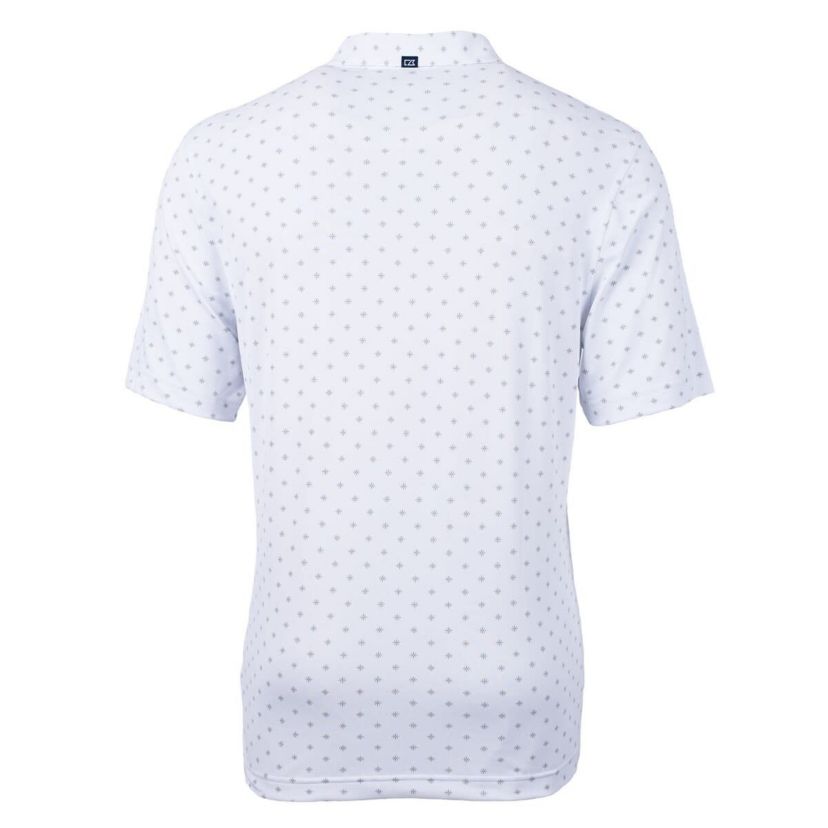 NCAA BYU Cougars Big & Tall Virtue Eco Pique Tile Print Recycled Polo