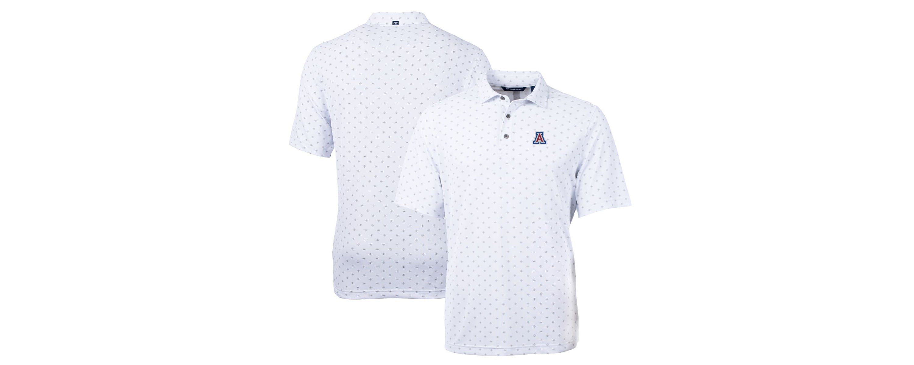 NCAA Arizona Wildcats Big & Tall Virtue Eco Pique Tile Print Recycled Polo