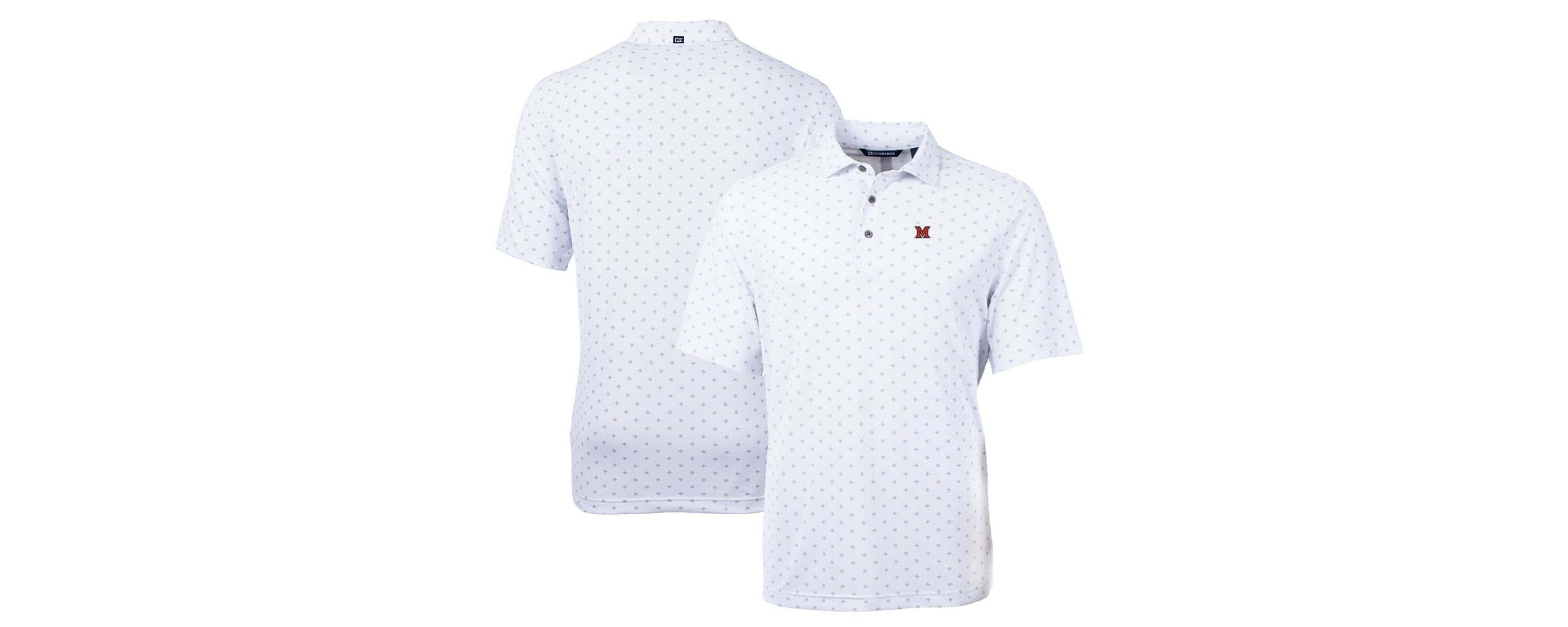 Miami (OH) RedHawks NCAA Miami University RedHawks Big & Tall Virtue Eco Pique Tile Print Recycled Polo