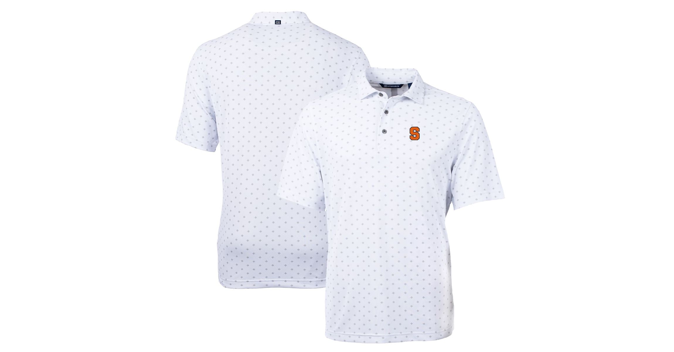 Syracuse Orange NCAA Syracuse Big & Tall Virtue Eco Pique Tile Print Recycled Polo