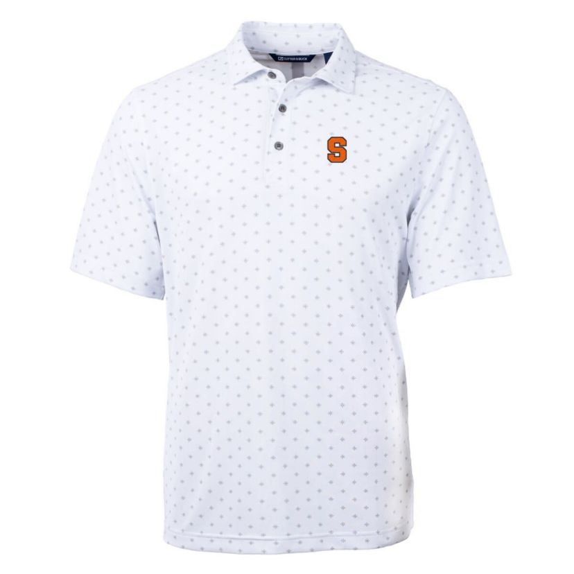 Syracuse Orange NCAA Syracuse Big & Tall Virtue Eco Pique Tile Print Recycled Polo