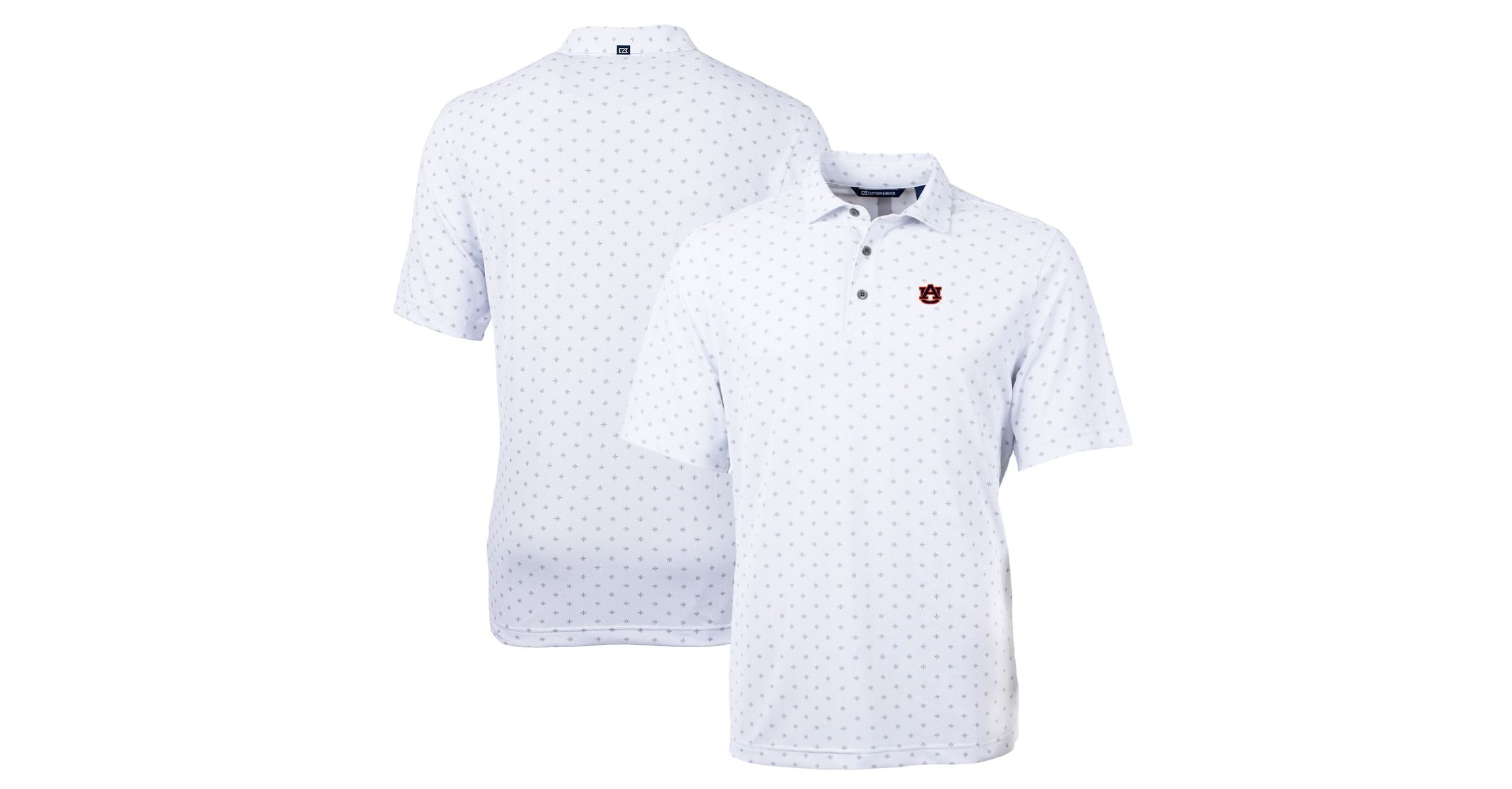NCAA Auburn Tigers Big & Tall Virtue Eco Pique Tile Print Recycled Polo