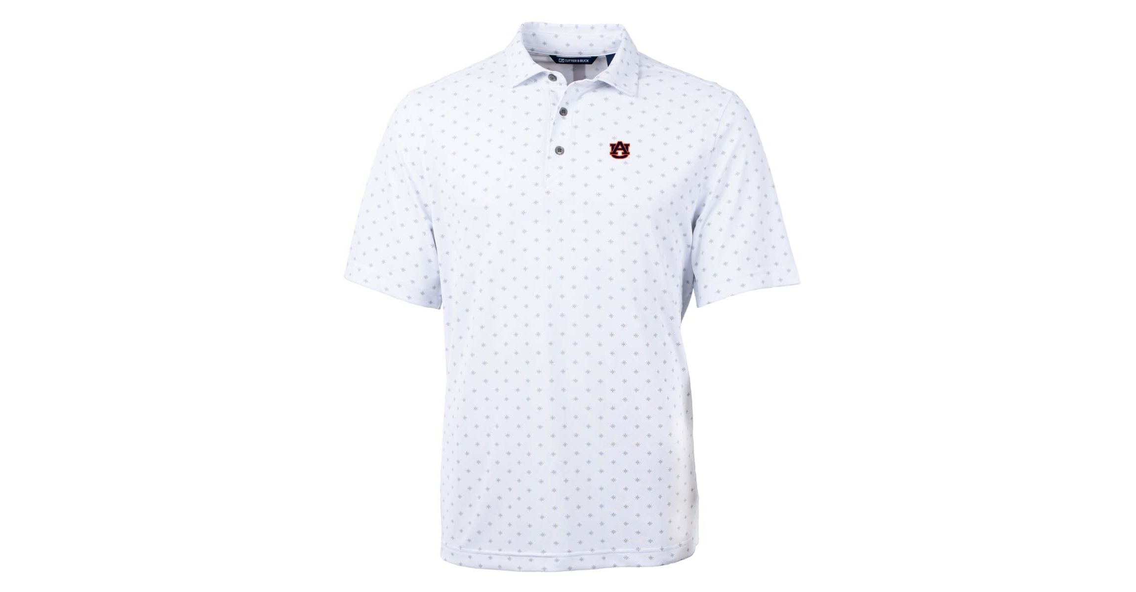 NCAA Auburn Tigers Big & Tall Virtue Eco Pique Tile Print Recycled Polo