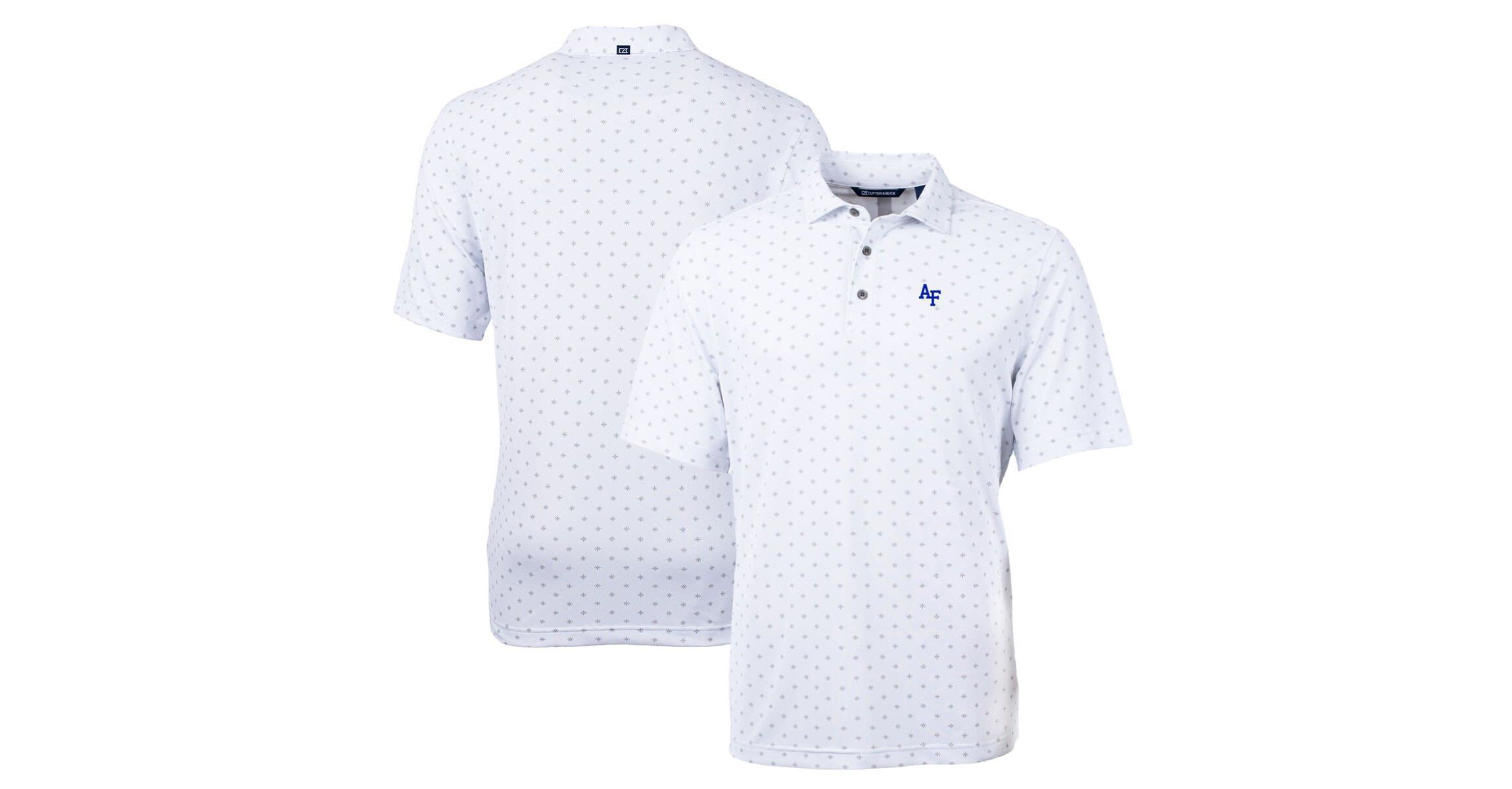 NCAA Air Force Falcons Big & Tall Virtue Eco Pique Tile Print Recycled Polo