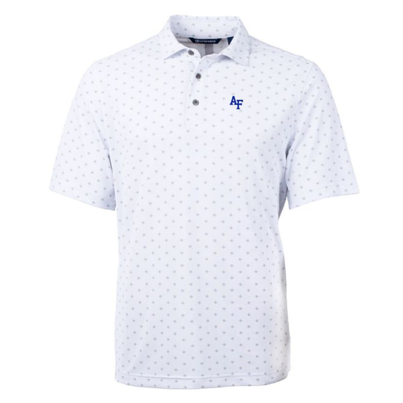 NCAA Air Force Falcons Big & Tall Virtue Eco Pique Tile Print Recycled Polo