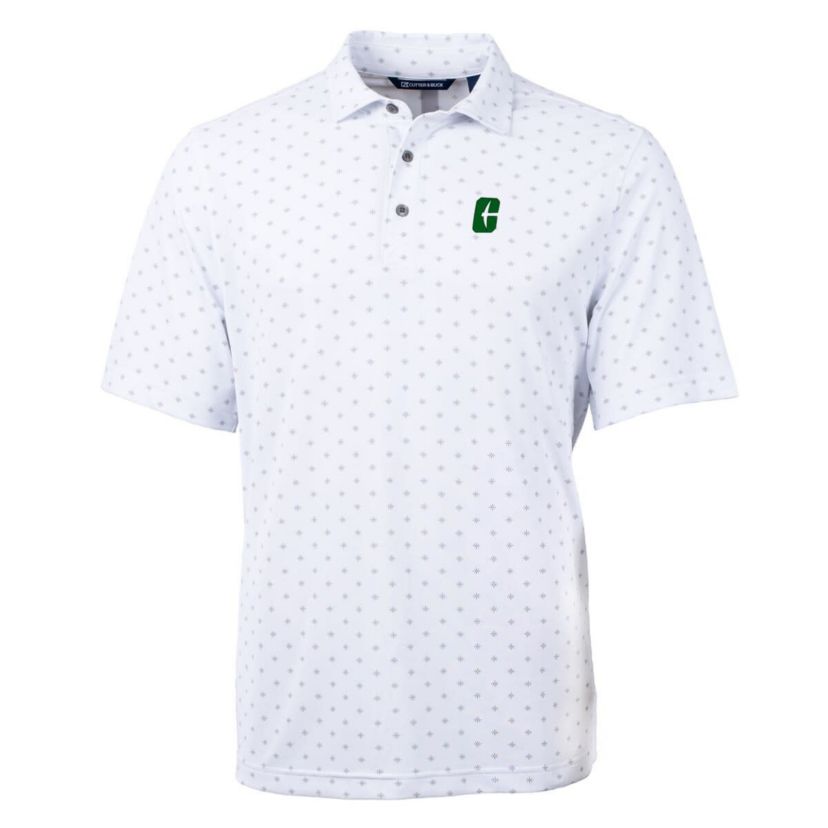 NCAA Charlotte 49ers Big & Tall Virtue Eco Pique Tile Print Recycled Polo
