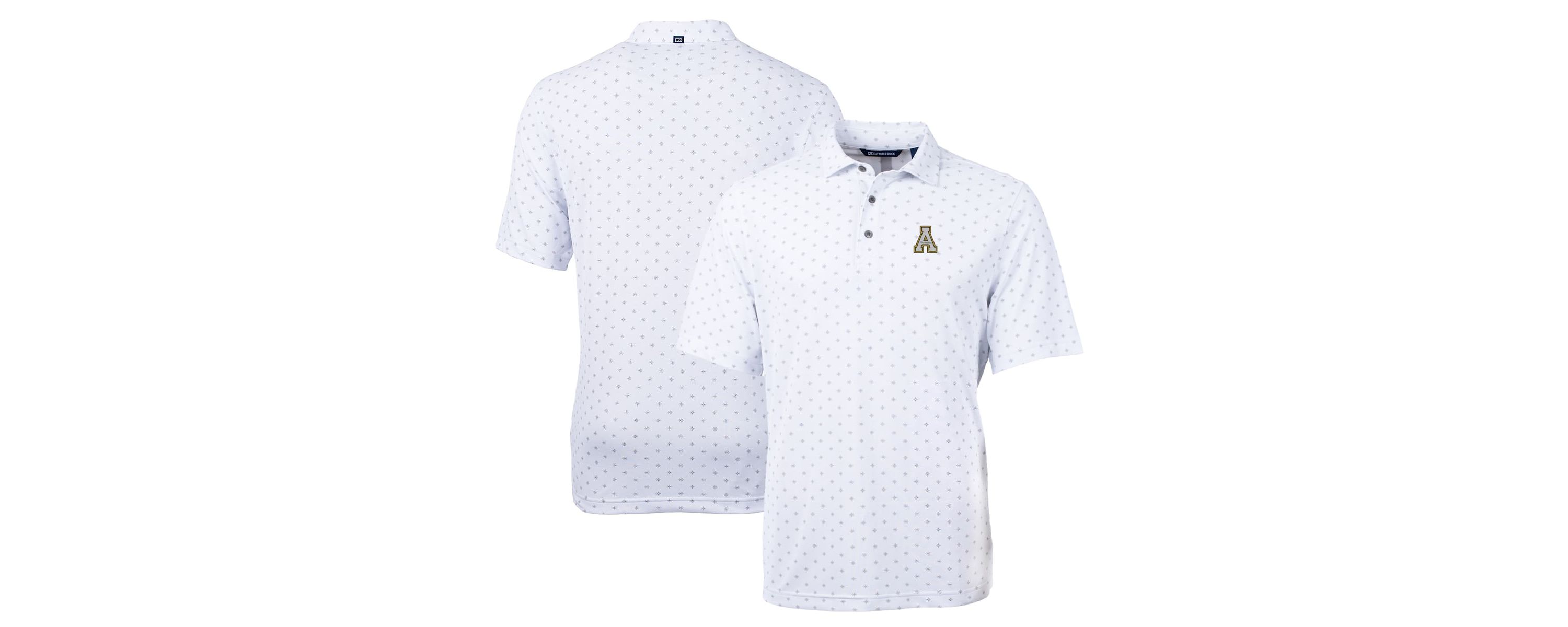 NCAA Appalachian State Mountaineers Big & Tall Virtue Eco Pique Tile Print Recycled Polo