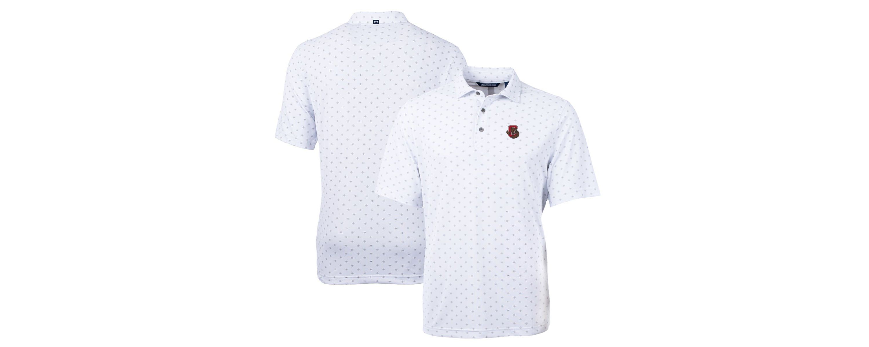 Cornell Big Red NCAA Cornell Big Big & Tall Virtue Eco Pique Tile Print Recycled Polo