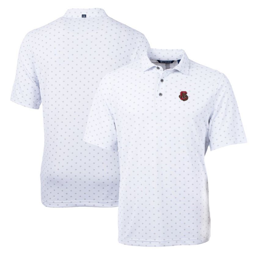 Cornell Big Red NCAA Cornell Big Big & Tall Virtue Eco Pique Tile Print Recycled Polo