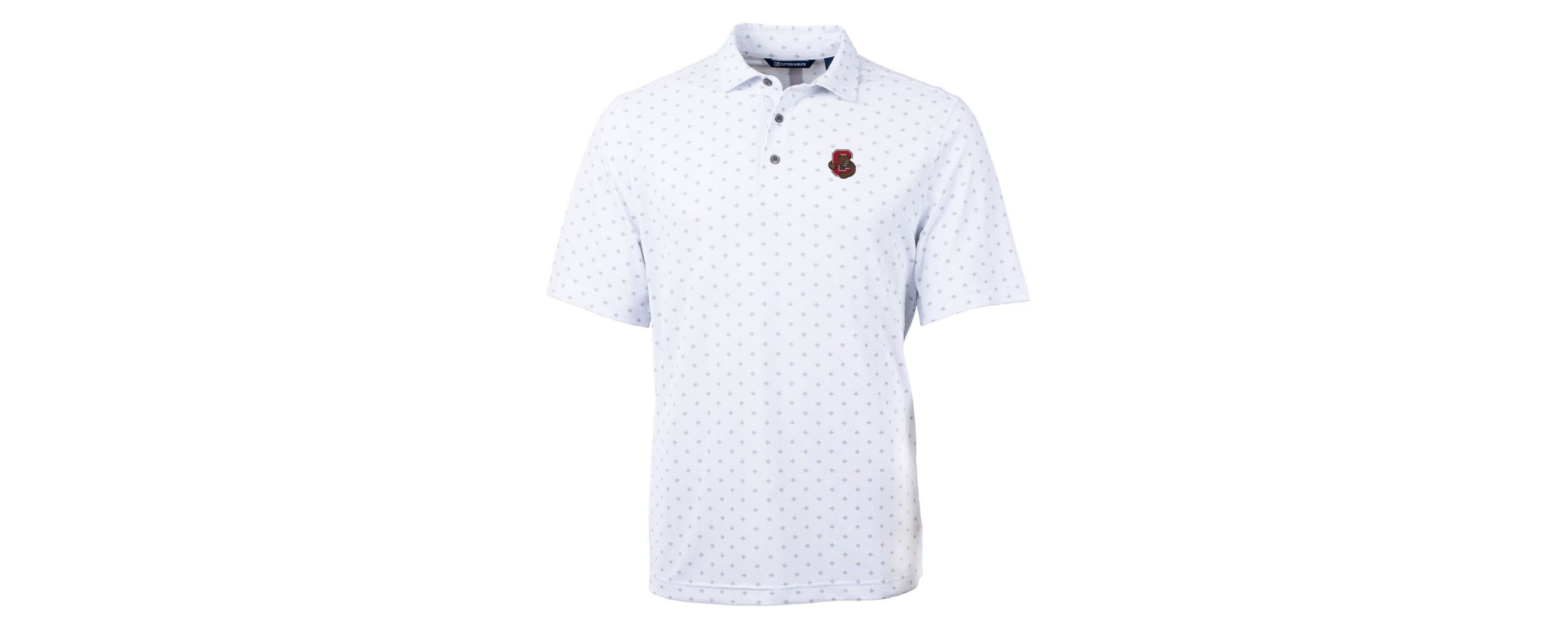 Cornell Big Red NCAA Cornell Big Big & Tall Virtue Eco Pique Tile Print Recycled Polo