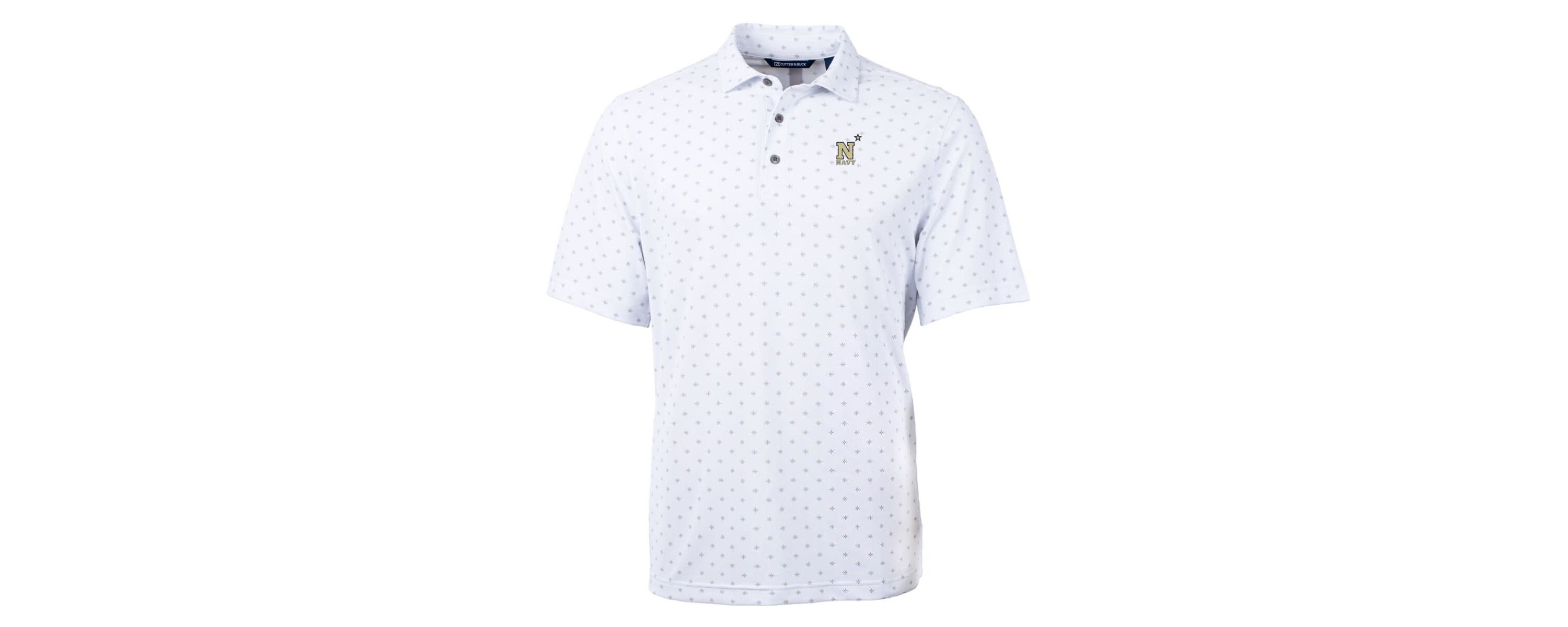 Navy Midshipmen NCAA Midshipmen Big & Tall Virtue Eco Pique Tile Print Recycled Polo