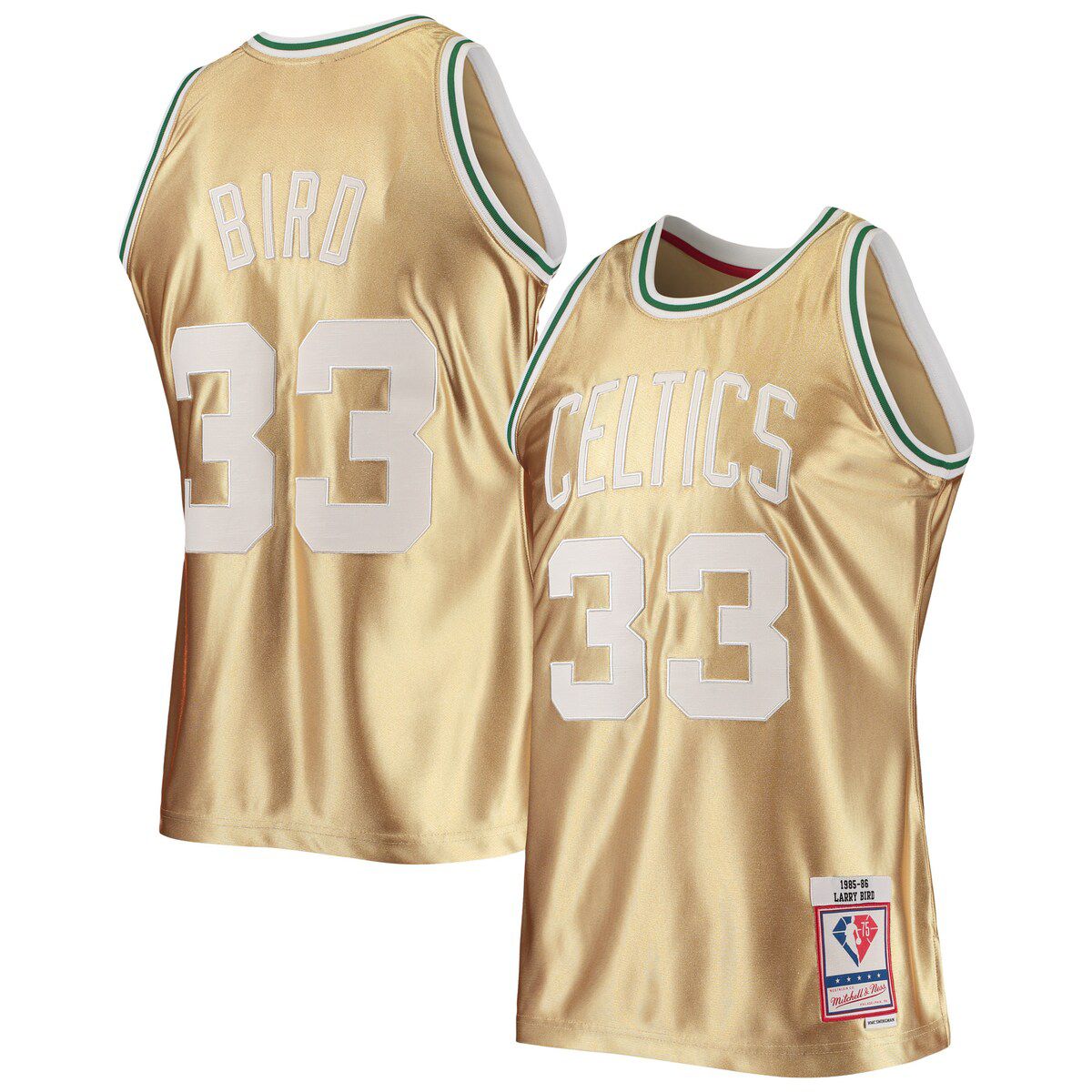 NBA Larry Bird Boston Celtics 75th Anniversary 1985/86 Hardwood Classics Swingman Jersey