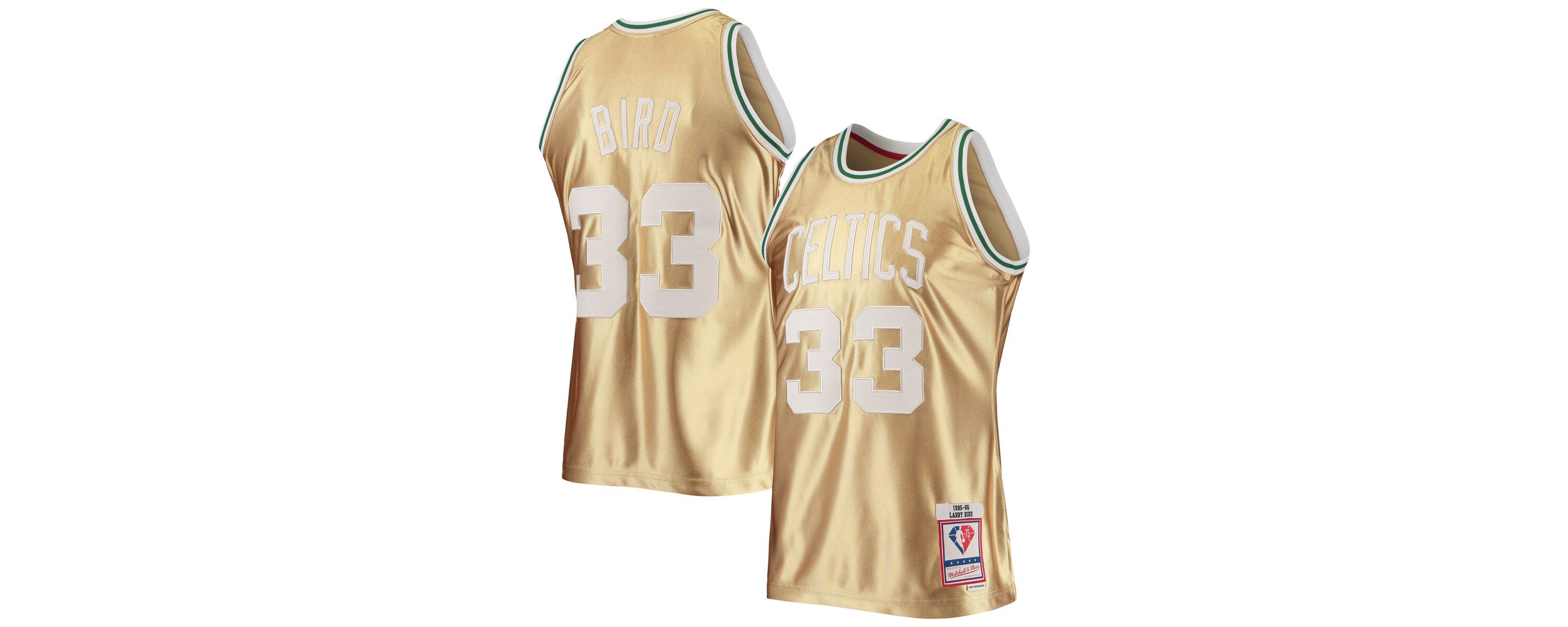 NBA Larry Bird Boston Celtics 75th Anniversary 1985/86 Hardwood Classics Swingman Jersey