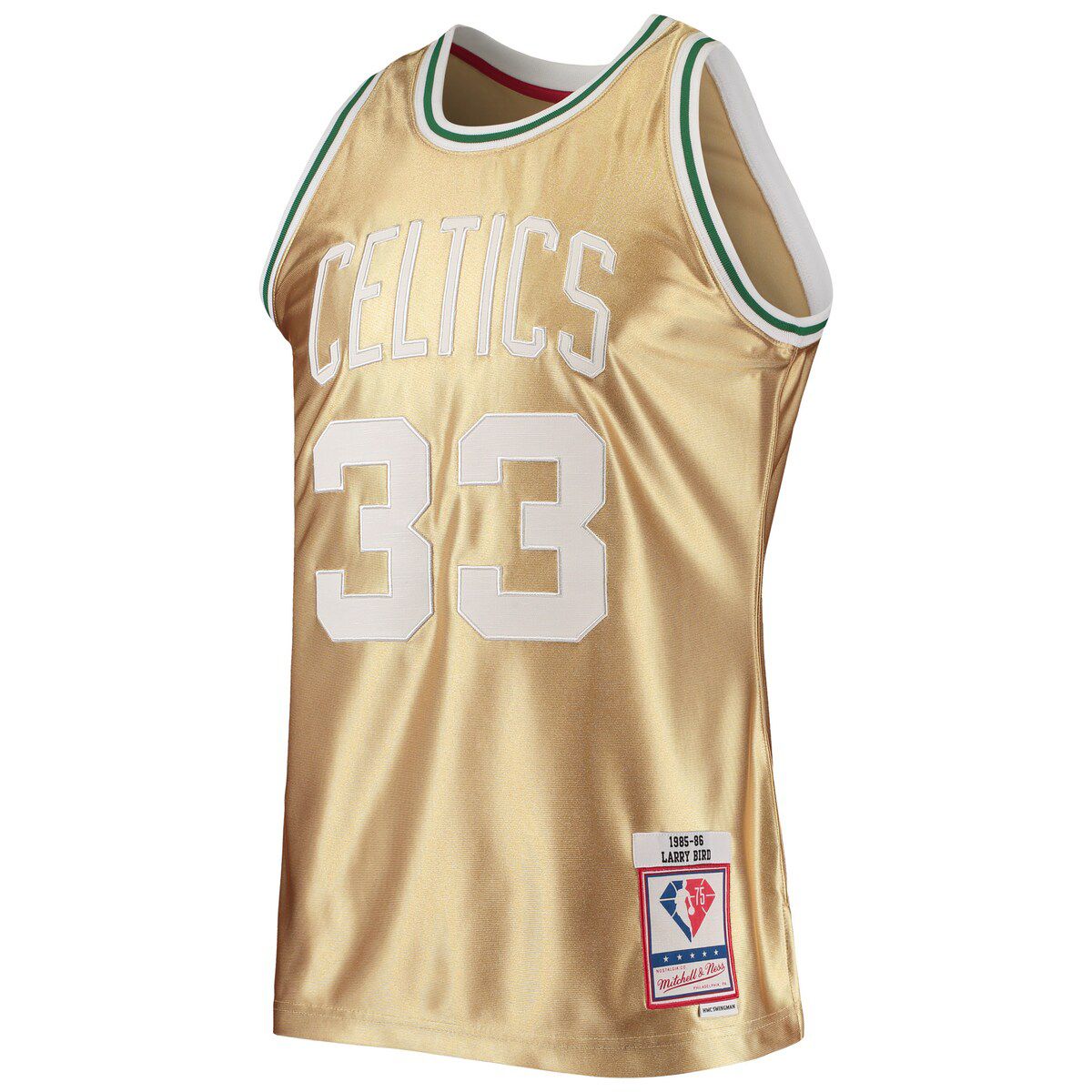 NBA Larry Bird Boston Celtics 75th Anniversary 1985/86 Hardwood Classics Swingman Jersey