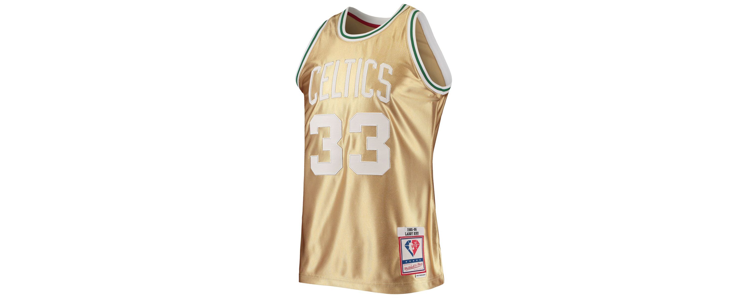 NBA Larry Bird Boston Celtics 75th Anniversary 1985/86 Hardwood Classics Swingman Jersey