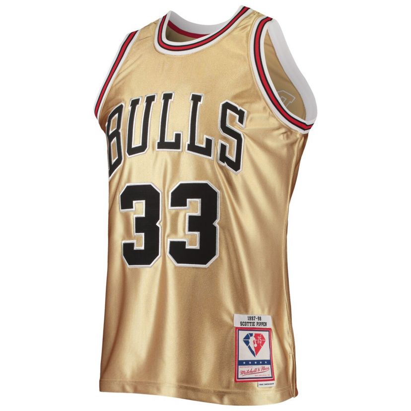 NBA Scottie Pippen Chicago Bulls 75th Anniversary 1997/98 Hardwood Classics Swingman Jersey