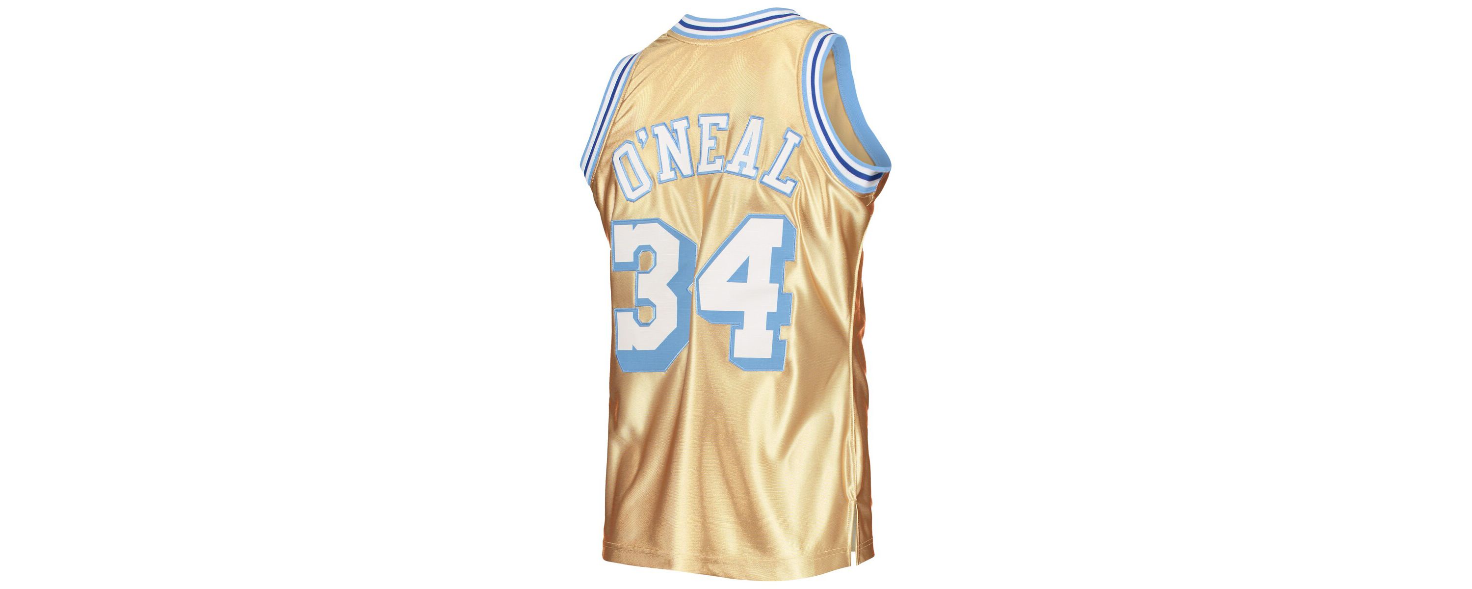 NBA Shaquille ONeal Los Angeles Lakers 75th Anniversary 1996/97 Hardwood Classics Swingman Jersey