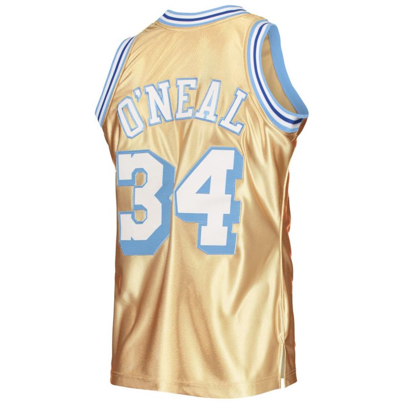 NBA Shaquille ONeal Los Angeles Lakers 75th Anniversary 1996/97 Hardwood Classics Swingman Jersey