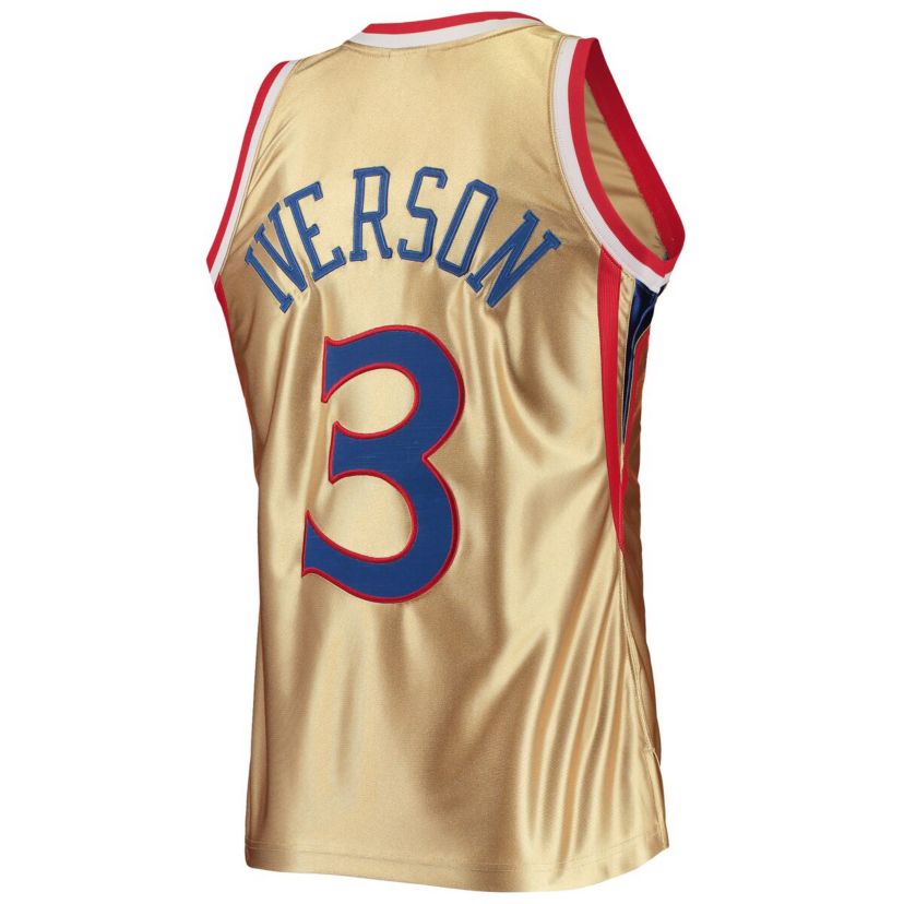NBA Allen Iverson Philadelphia 76ers 75th Anniversary 1996/97 Hardwood Classics Swingman Jersey