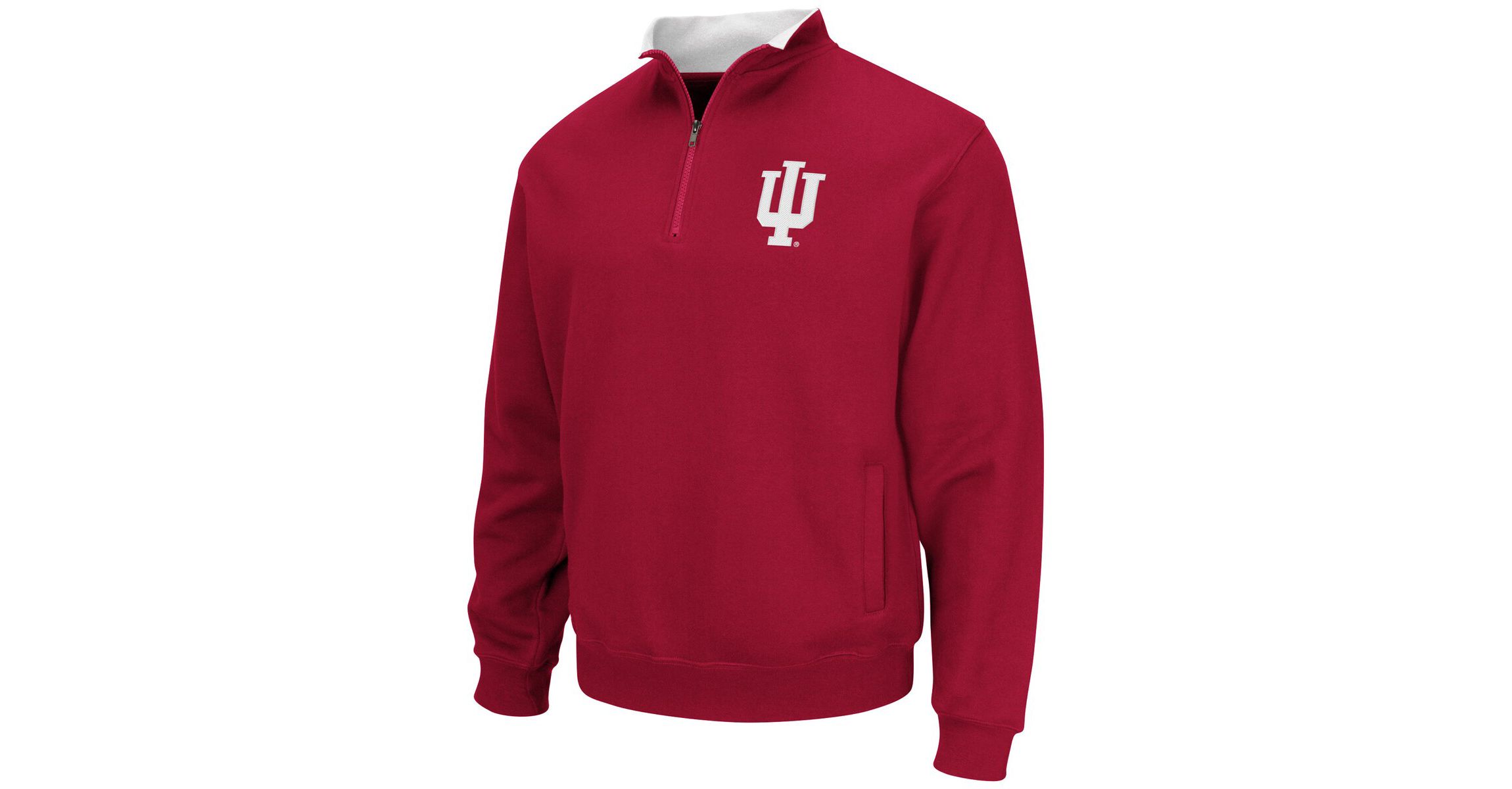 NCAA Indiana Hoosiers Big & Tall Tortugas Logo Quarter-Zip Sweatshirt