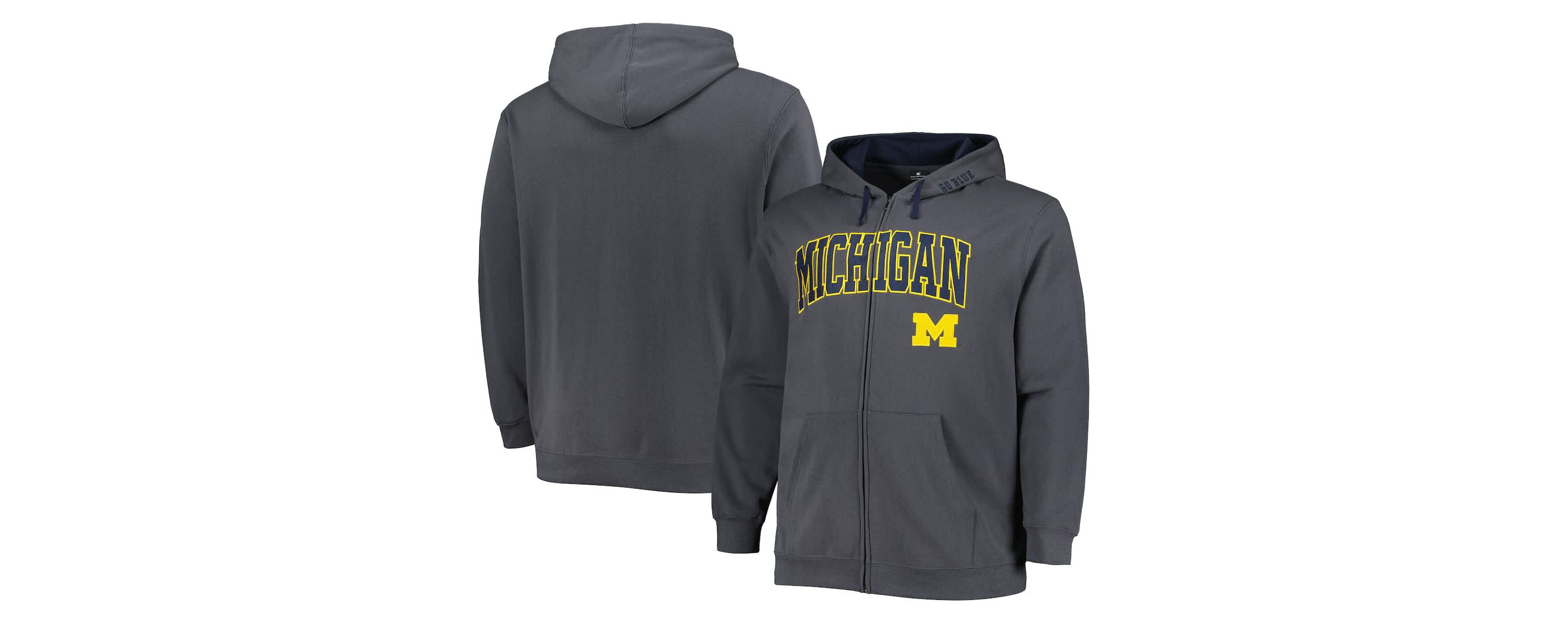 NCAA Michigan Wolverines Big & Tall Team Full-Zip Hoodie
