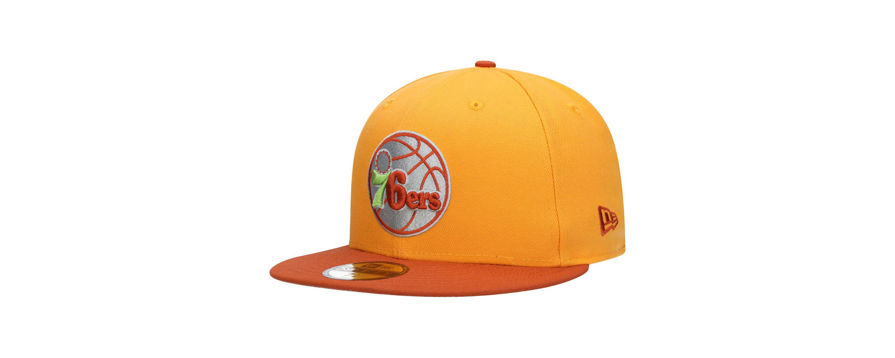 NBA Gold/Rust Philadelphia 76ers 59FIFTY Fitted Hat