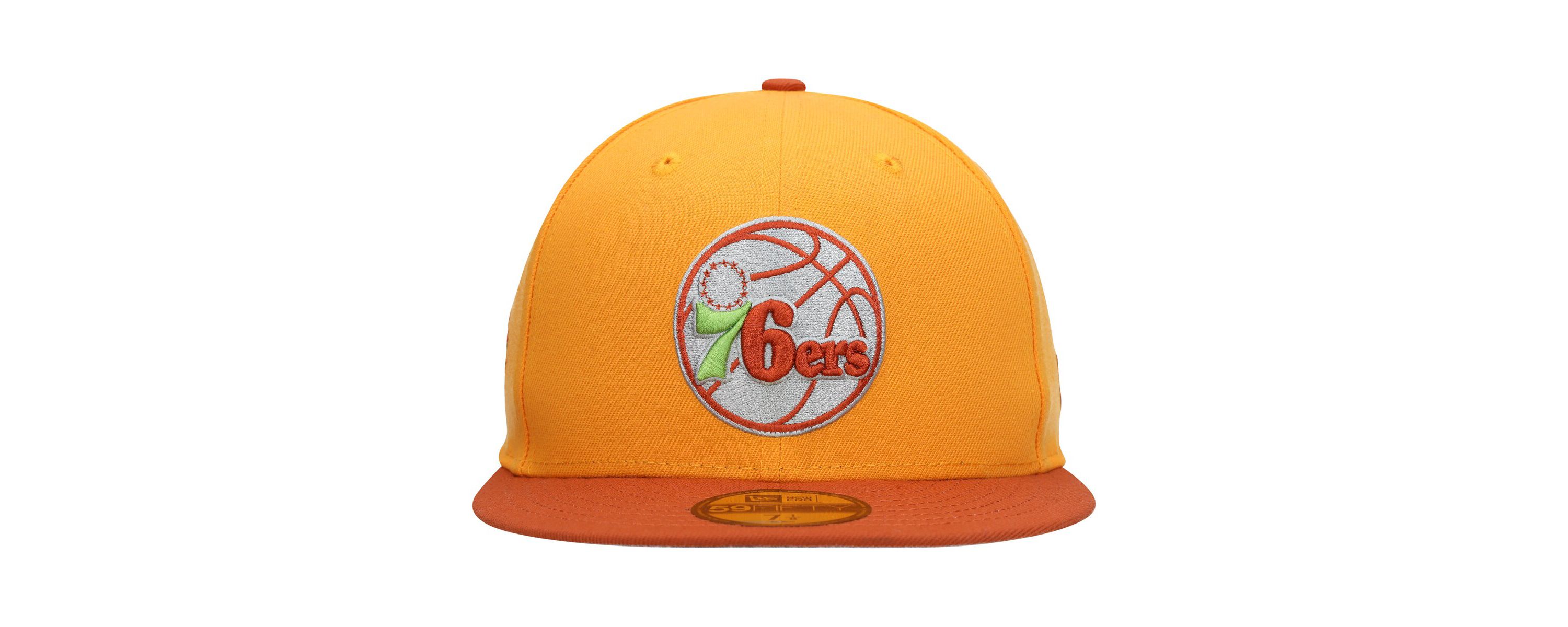 NBA Gold/Rust Philadelphia 76ers 59FIFTY Fitted Hat