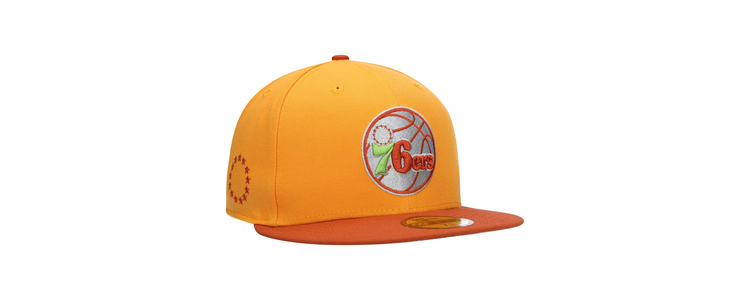 NBA Gold/Rust Philadelphia 76ers 59FIFTY Fitted Hat