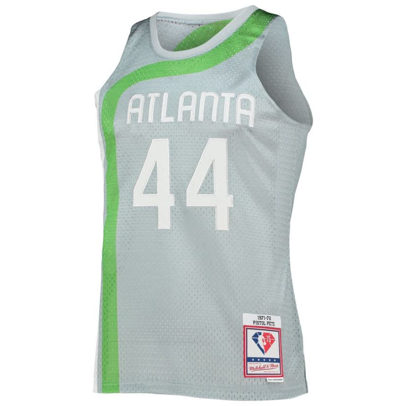 NBA Pete Maravich Atlanta Hawks 75th Anniversary 1971/72 Hardwood Classics Swingman Jersey