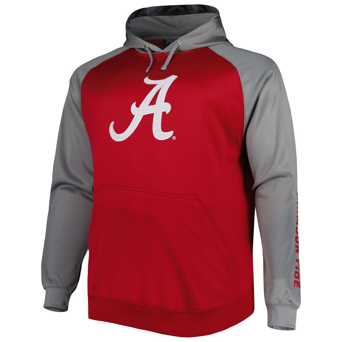 Alabama Crimson Tide NCAA Alabama Tide Big & Tall Raglan Fleece Pullover Hoodie
