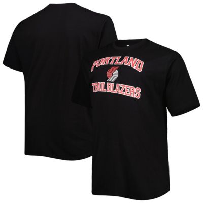 Profile Men's NBA Portland Trail Blazers Big & Tall Heart & Soul T-Shirt, Black, 2XL Big