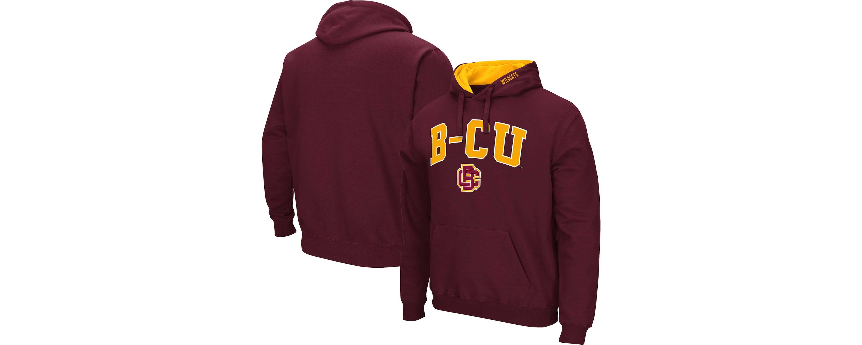 NCAA Bethune-Cookman Wildcats Arch & Logo 3.0 Pullover Hoodie