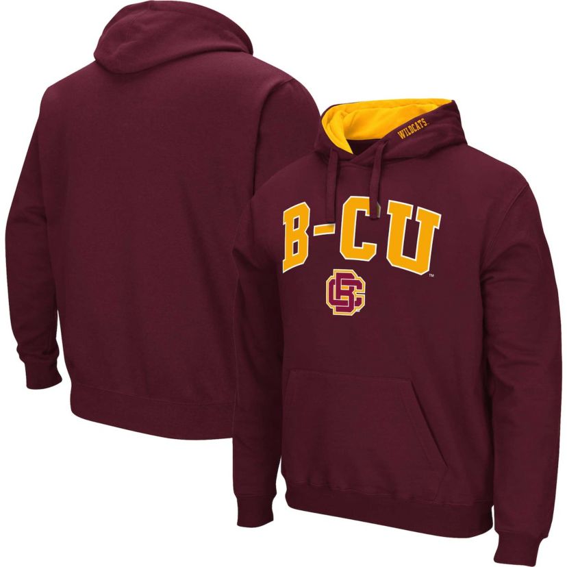 NCAA Bethune-Cookman Wildcats Arch & Logo 3.0 Pullover Hoodie