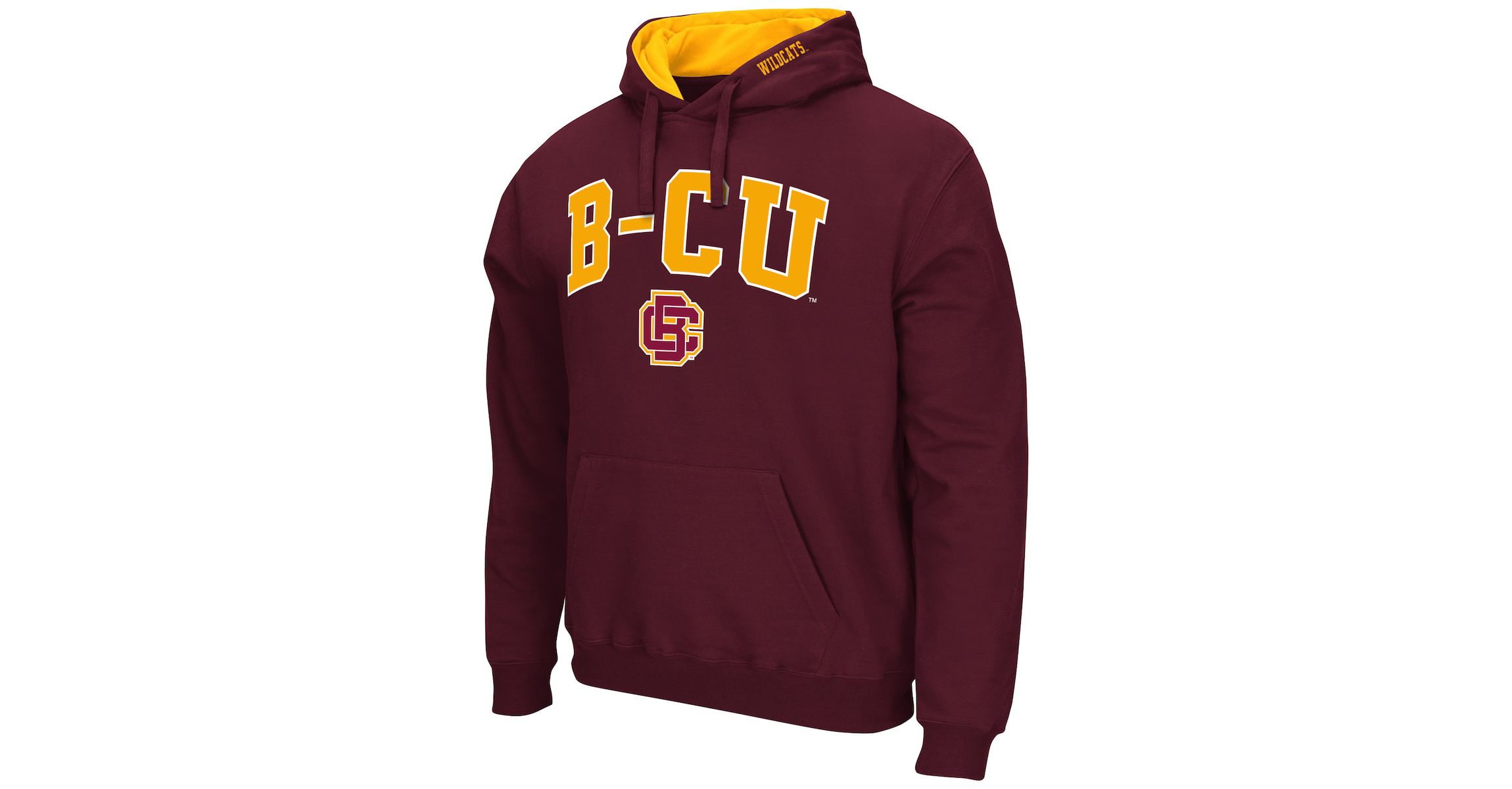 NCAA Bethune-Cookman Wildcats Arch & Logo 3.0 Pullover Hoodie