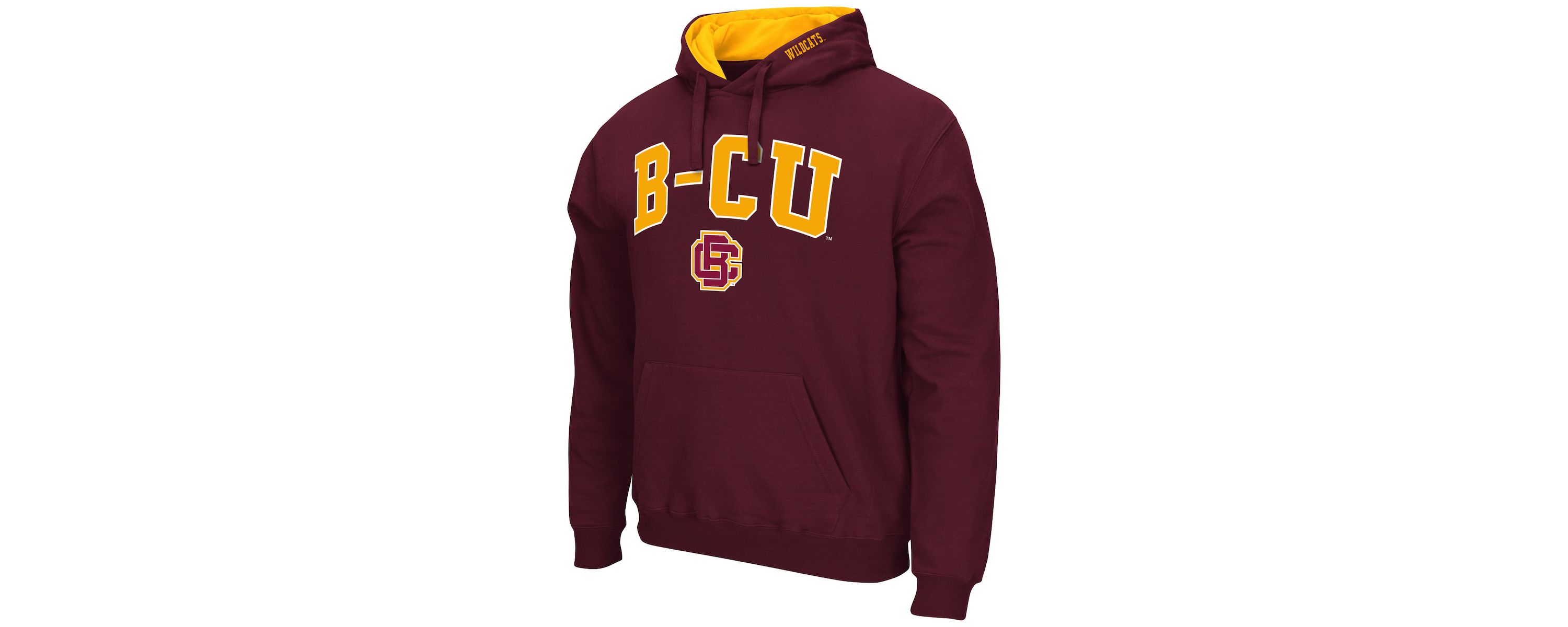 NCAA Bethune-Cookman Wildcats Arch & Logo 3.0 Pullover Hoodie