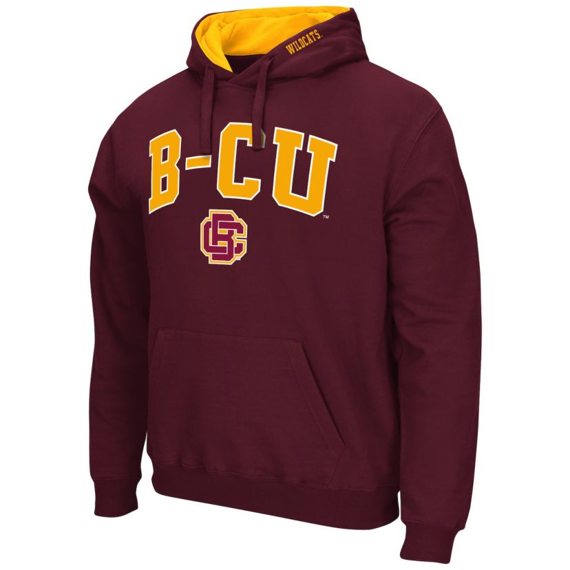 NCAA Bethune-Cookman Wildcats Arch & Logo 3.0 Pullover Hoodie