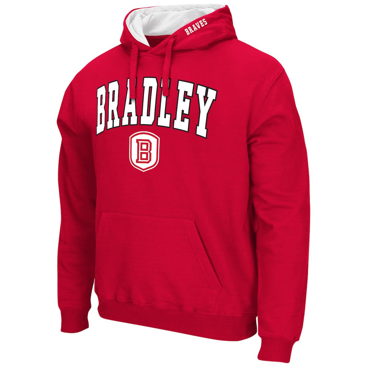 NCAA Bradley Braves Arch & Logo 3.0 Pullover Hoodie