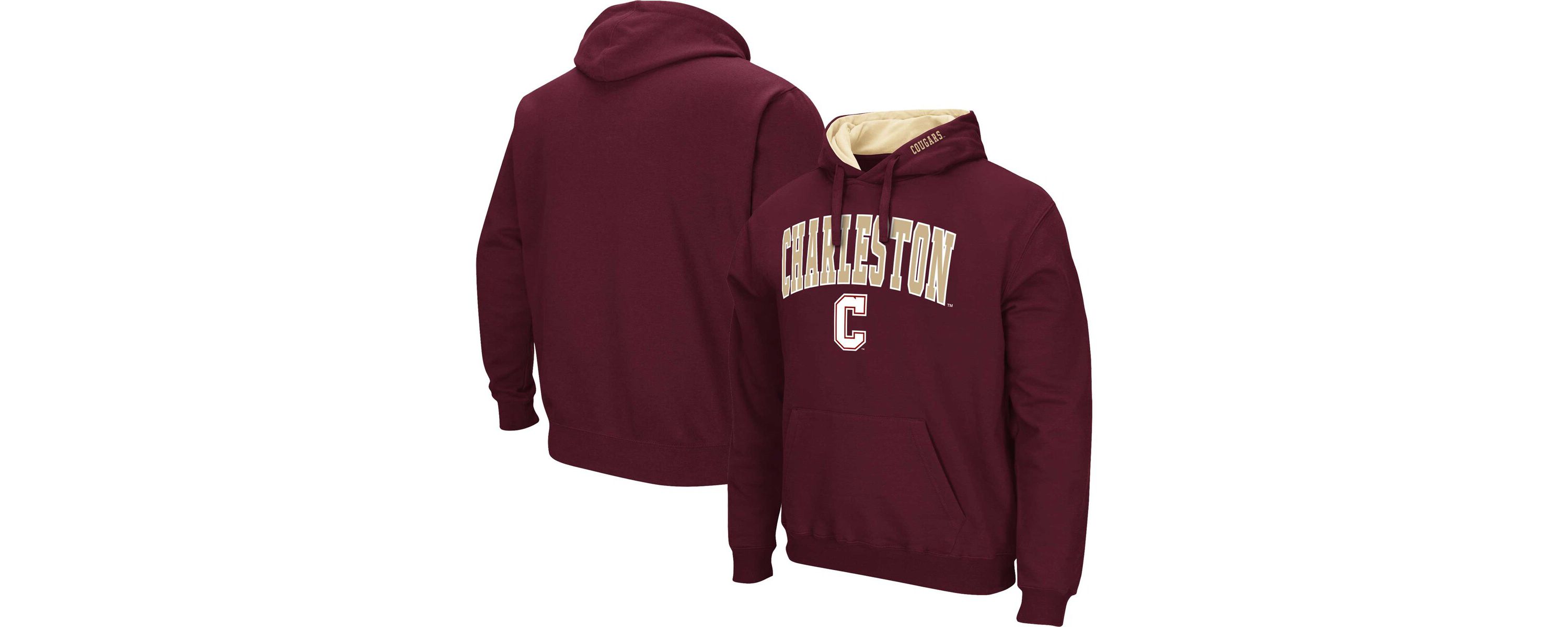 NCAA Charleston Cougars Arch & Logo 3.0 Pullover Hoodie