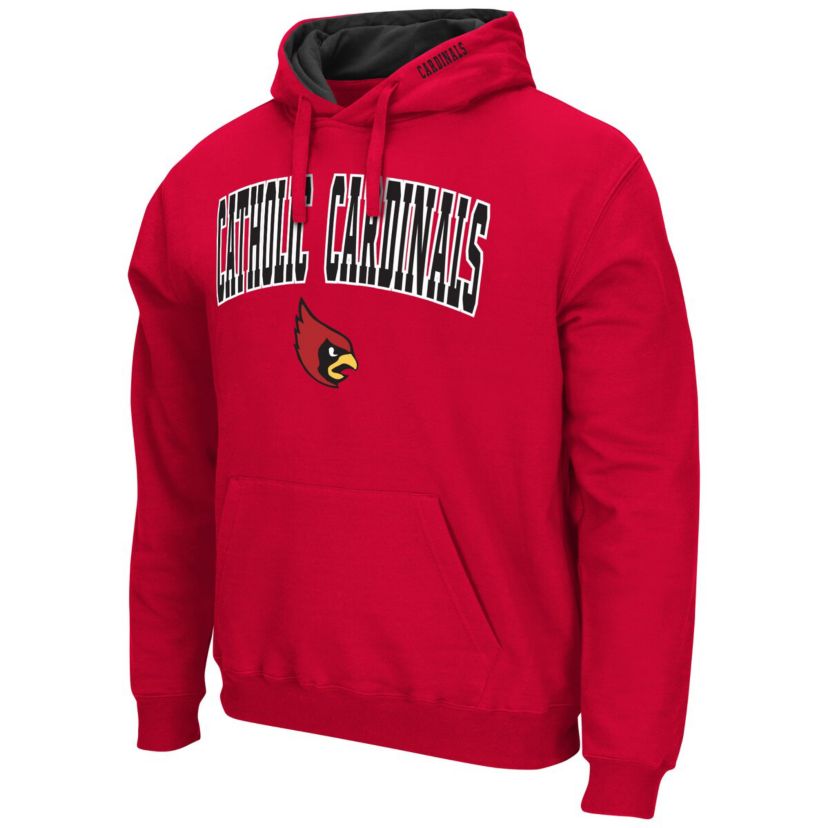 NCAA Catholic University Cardinals Arch & Logo 3.0 Pullover Hoodie