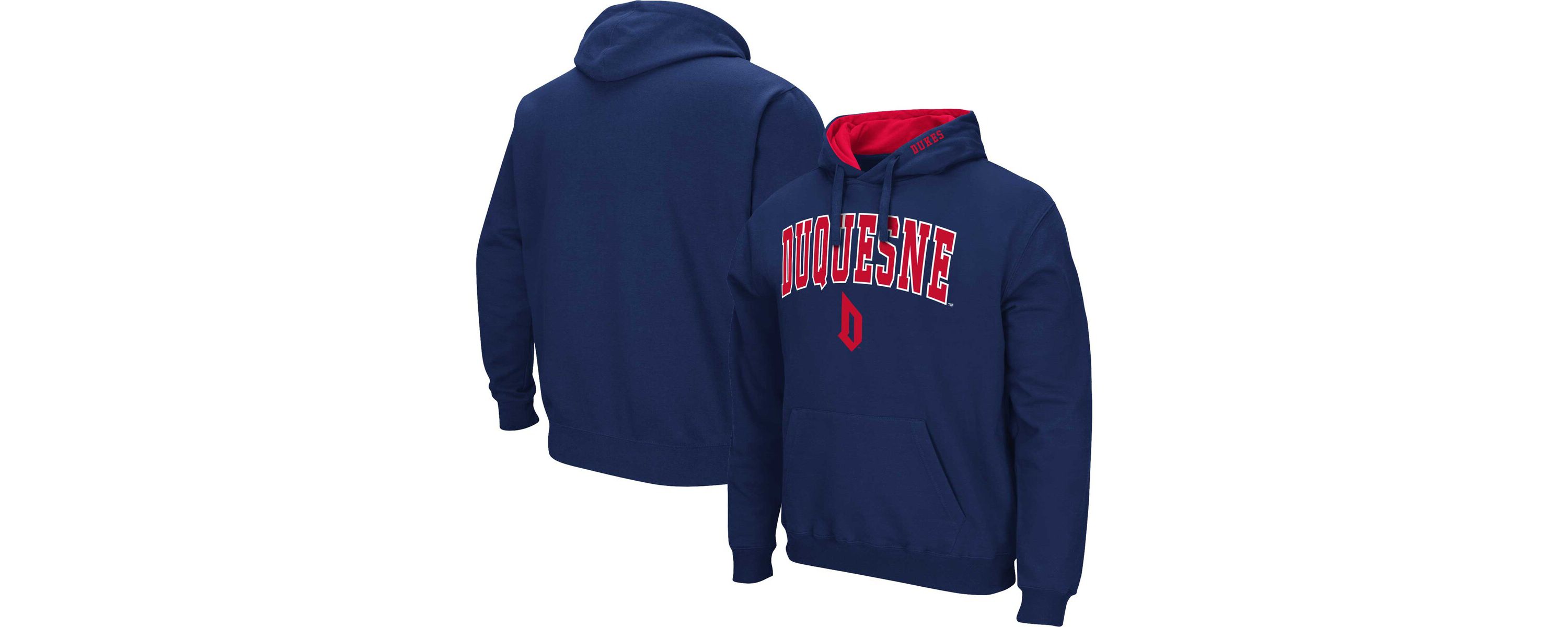NCAA Duquesne Dukes Arch & Logo 3.0 Pullover Hoodie