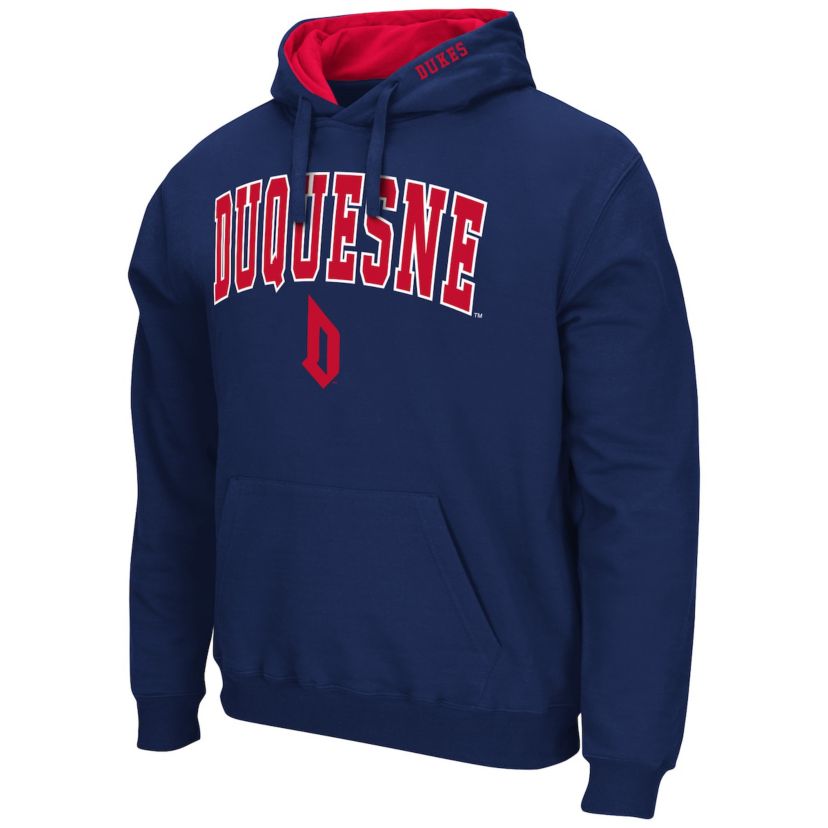 NCAA Duquesne Dukes Arch & Logo 3.0 Pullover Hoodie