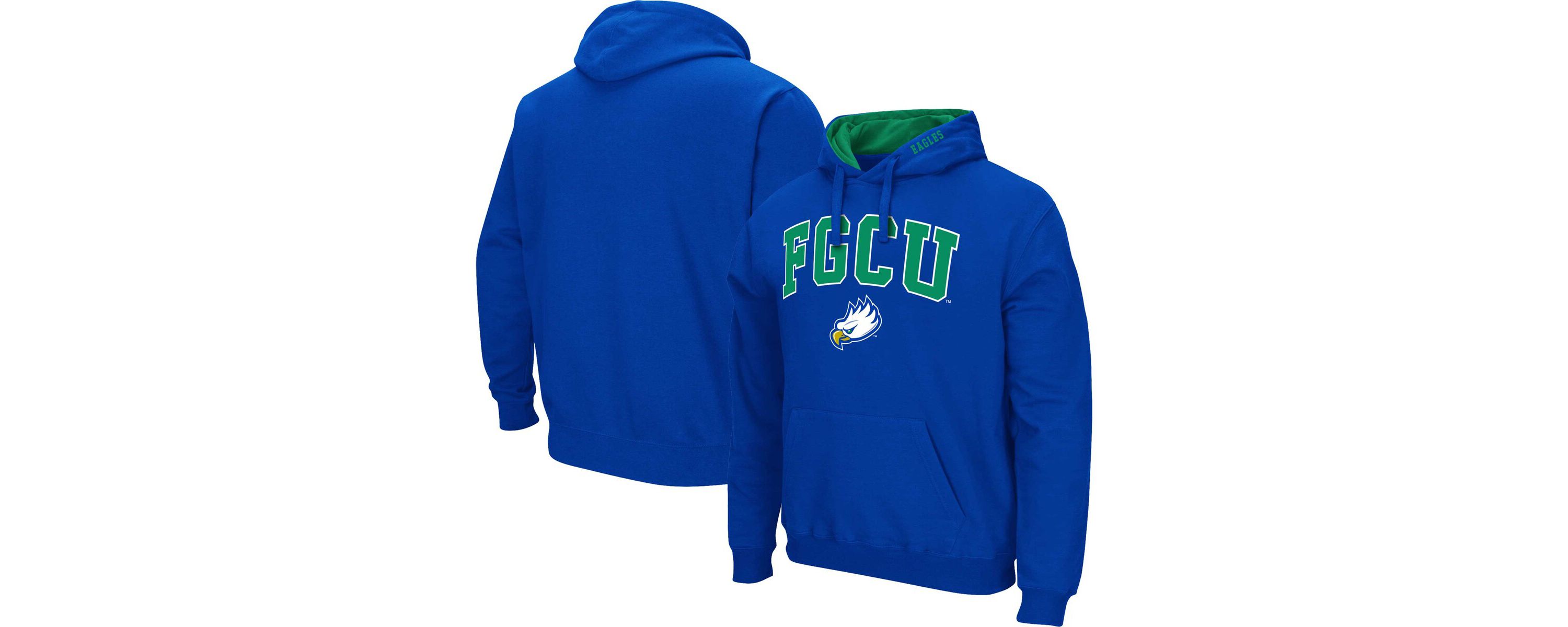 NCAA Florida Gulf Coast Eagles Arch & Logo 3.0 Pullover Hoodie