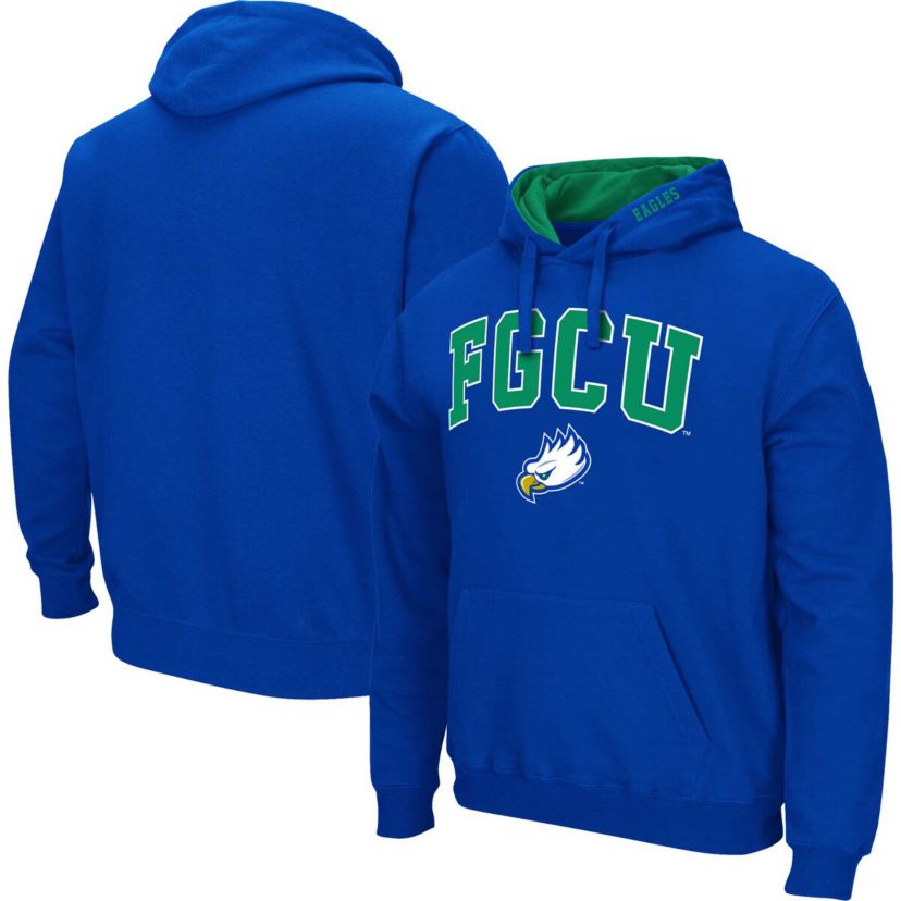 NCAA Florida Gulf Coast Eagles Arch & Logo 3.0 Pullover Hoodie
